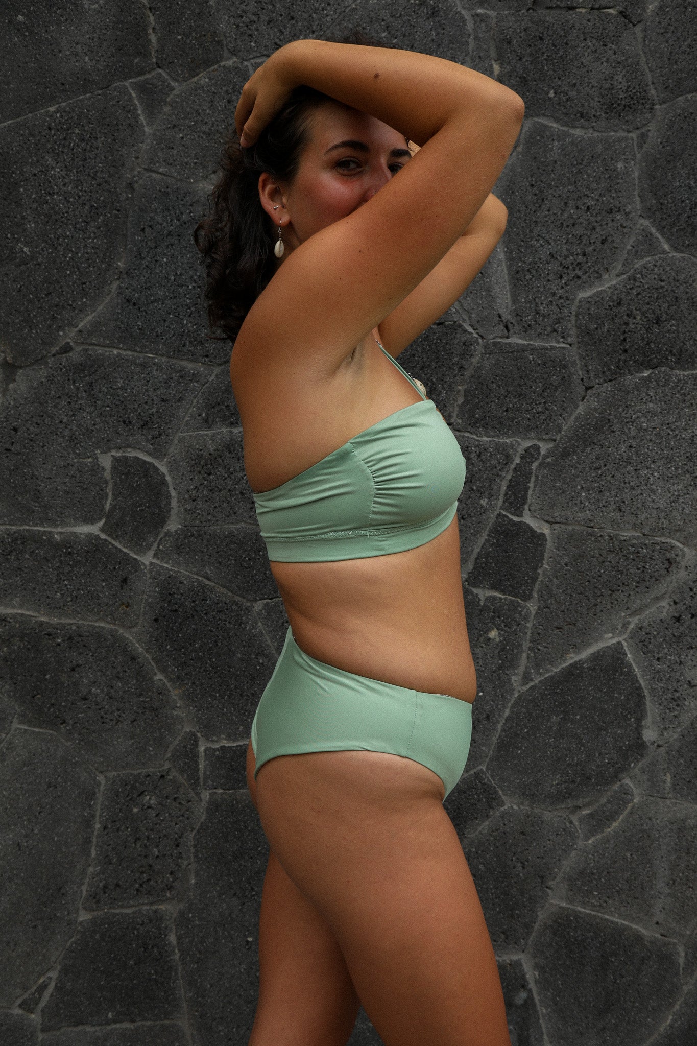 Top Kenzi Cheetah reversible to Sage