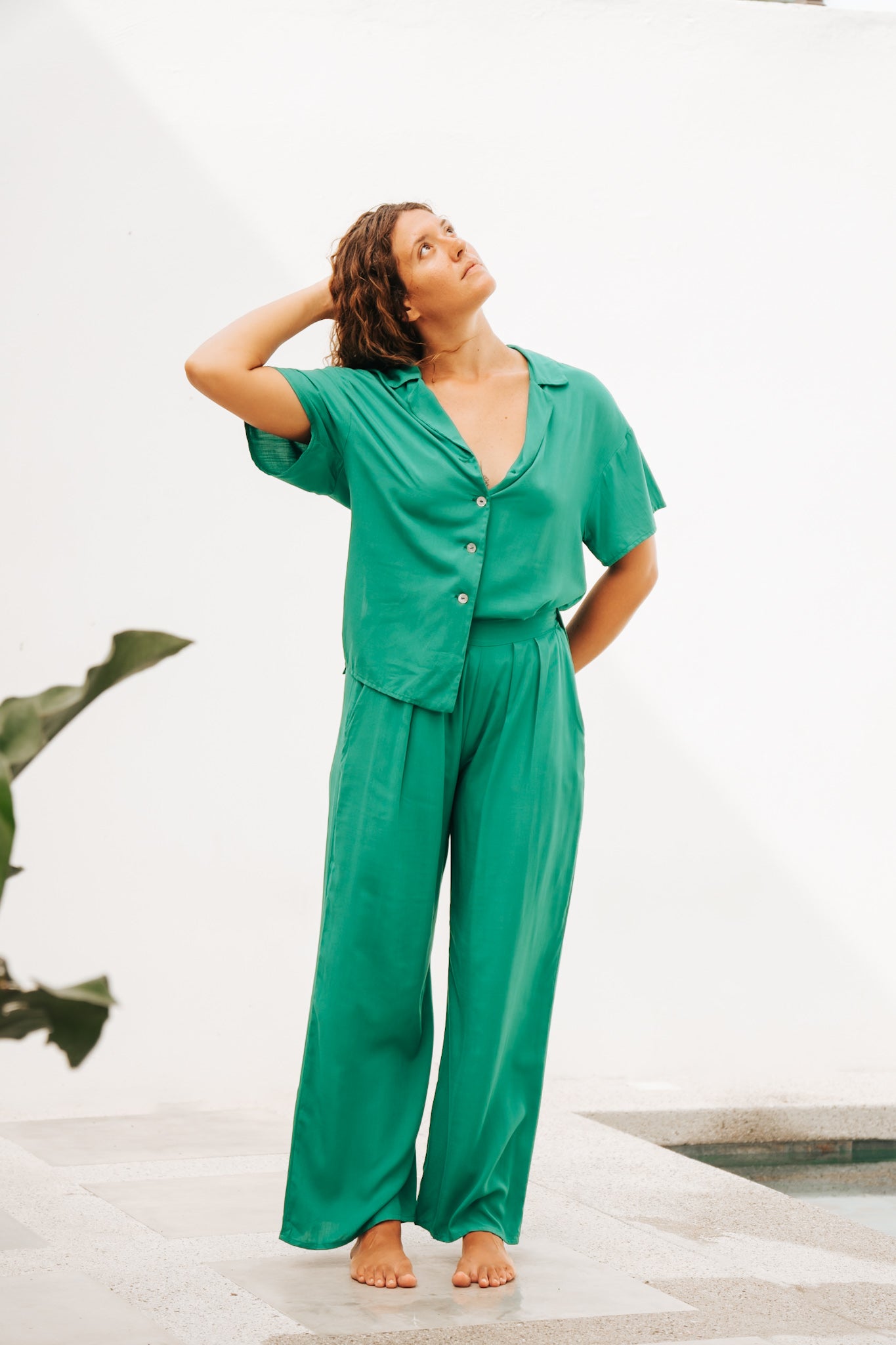 Trousers Cielo Green