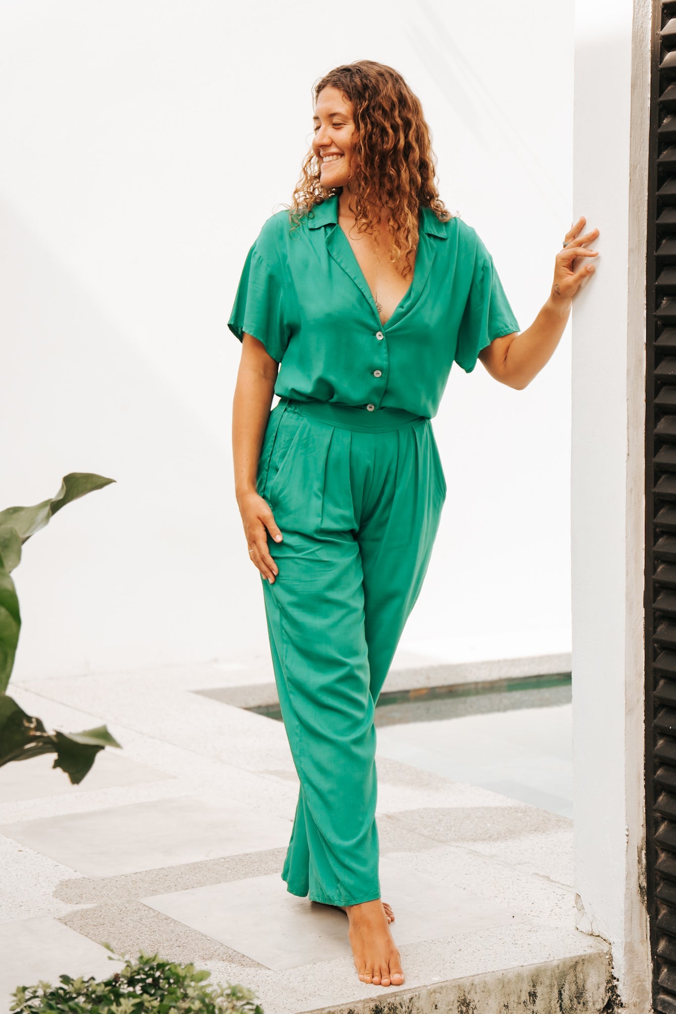 Trousers Cielo Green