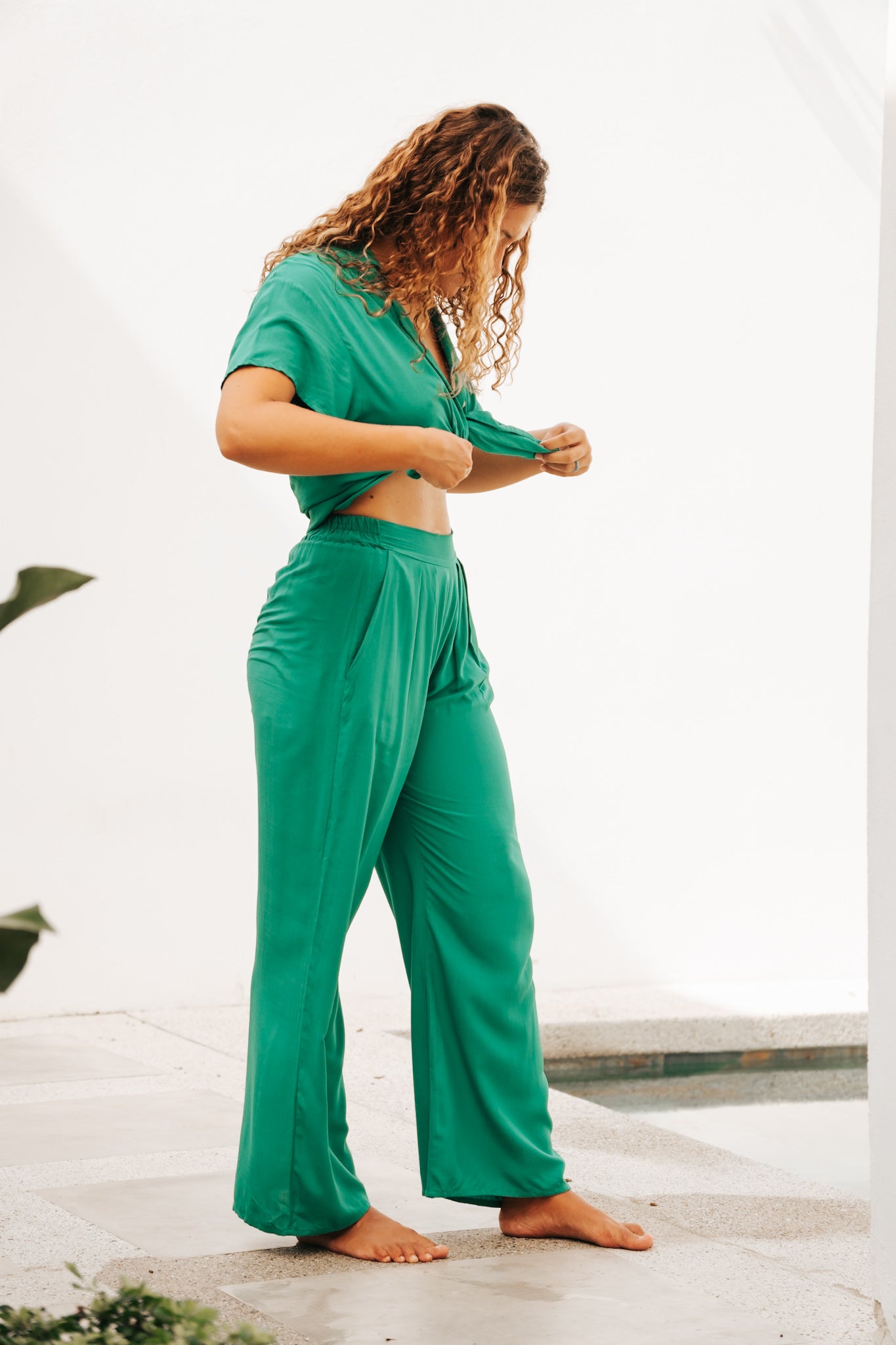 Trousers Cielo Green